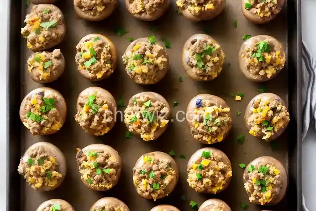 Easy Sausage Stuffed Mushrooms