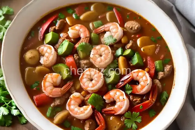 Easy Sausage and Shrimp Gumbo