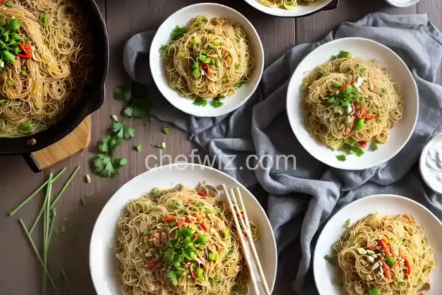 Easy Singapore Rice Noodles
