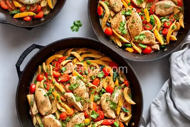 Easy Skillet Chicken Primavera