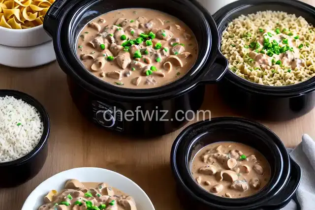 Easy Slow Cooker Stroganoff