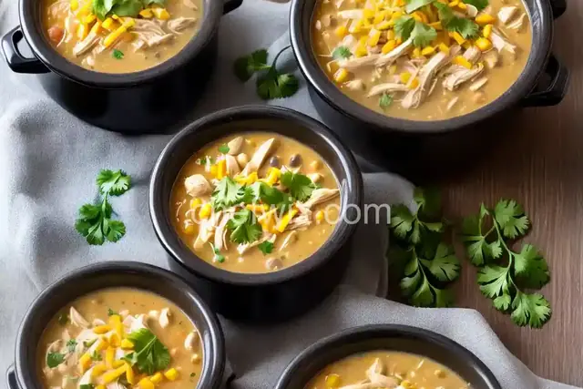Easy Slow Cooker White Chicken Chili