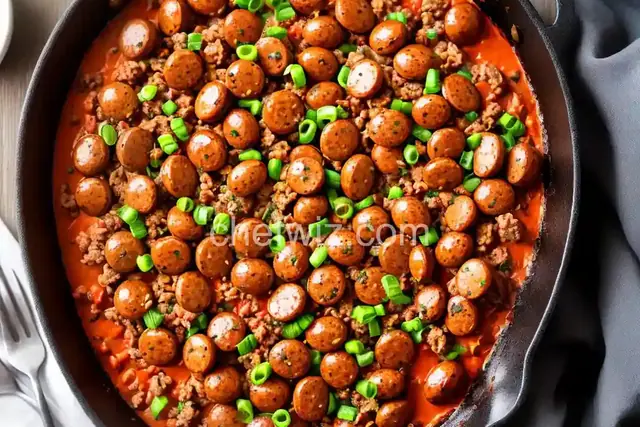 Easy Smoked Sausage Skillet