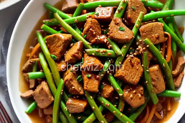 Easy Stir-Fried Pork With String Beans Recipe