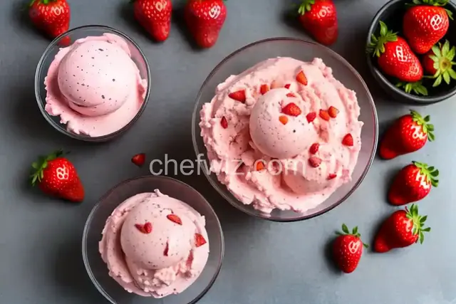 Easy Strawberry Ice Cream