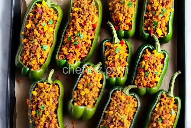 Easy Stuffed Green Peppers