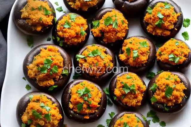 Easy Vegetarian Stuffed Mushrooms
