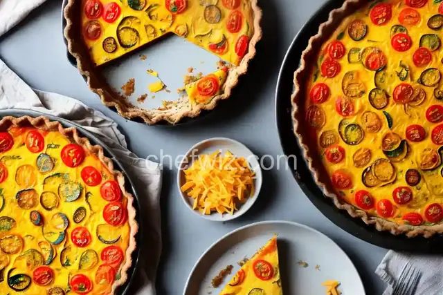 Easy Zucchini, Tomato, and Cheese Tart