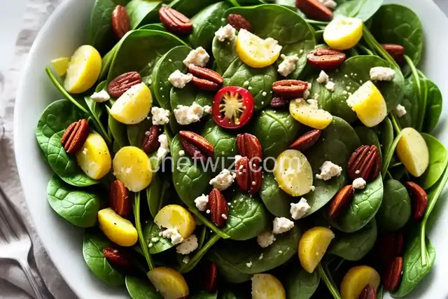 Easy and Awesome Spinach Salad