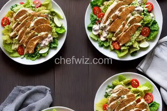 Easy and Fast Cajun Chicken Caesar Salad