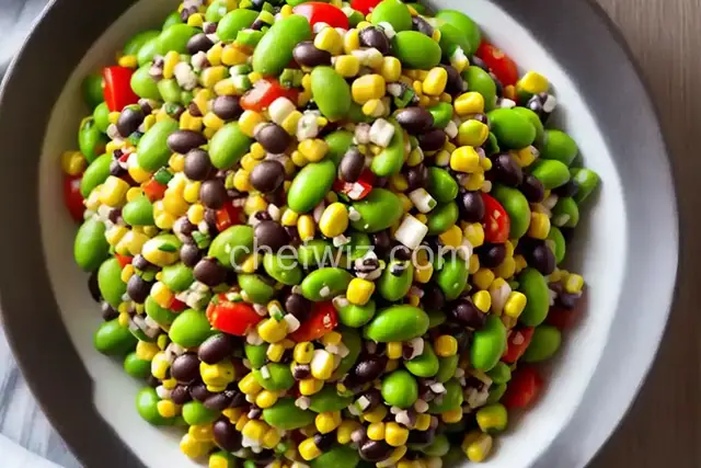 Edamame, Corn, and Black Bean Salad
