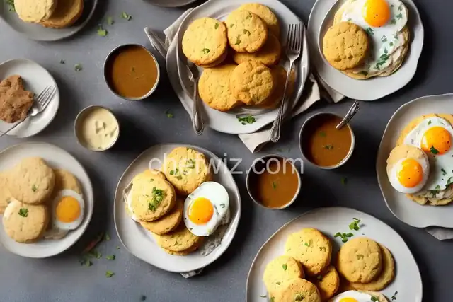Egg Gravy and Biscuits