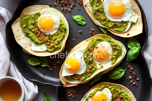 Egg Pesto Breakfast Wrap