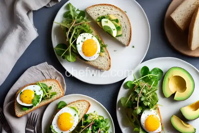 Egg Salad Sandwich with Avocado and Watercress