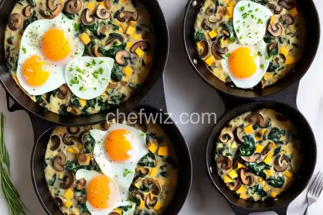 Egg, Spinach, and Mushroom Slow Cooker Casserole