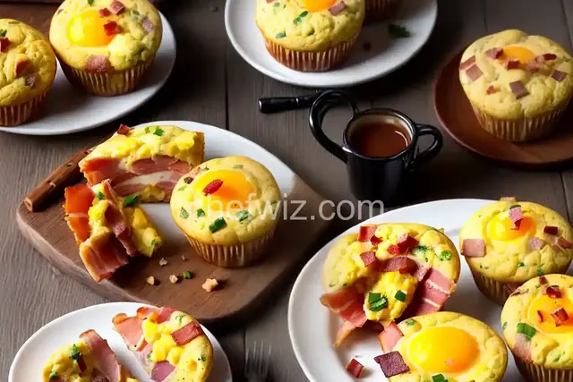 Egg-Stuffed Bacon and Cheese Muffins