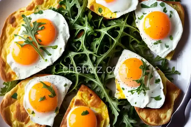Egg White Frittata with Lox and Arugula