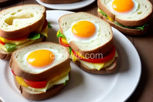 Egg and Potato Sandwiches
