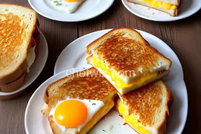 Egg-in-a-Hole Grilled Cheese Sandwich