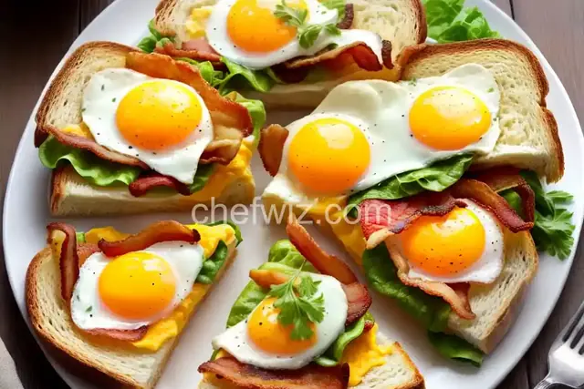 Egg-in-a-Hole Sandwich with Bacon and Cheddar