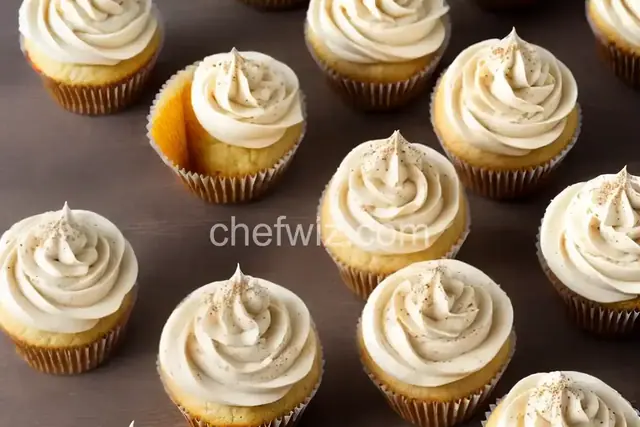 Eggnog Cupcakes with Whipped Eggnog Buttercream