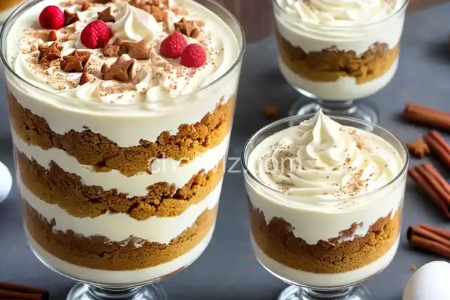 Eggnog Gingerbread Trifle