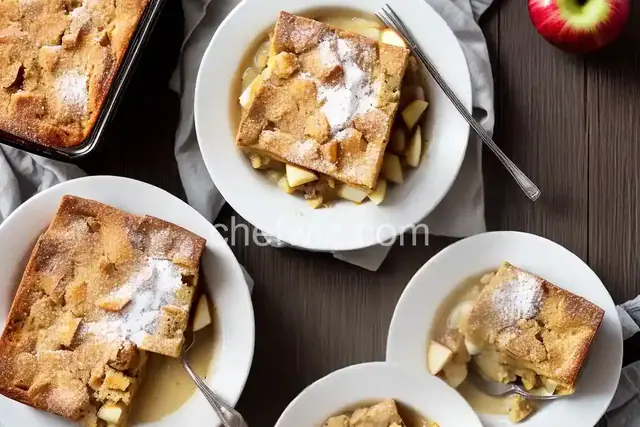Eggnog and Apple Bread Pudding