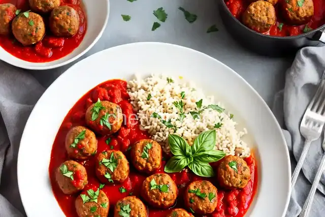 Eggplant Meatballs with Marinara Sauce