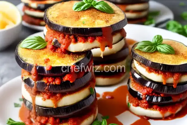 Eggplant Parmesan Towers