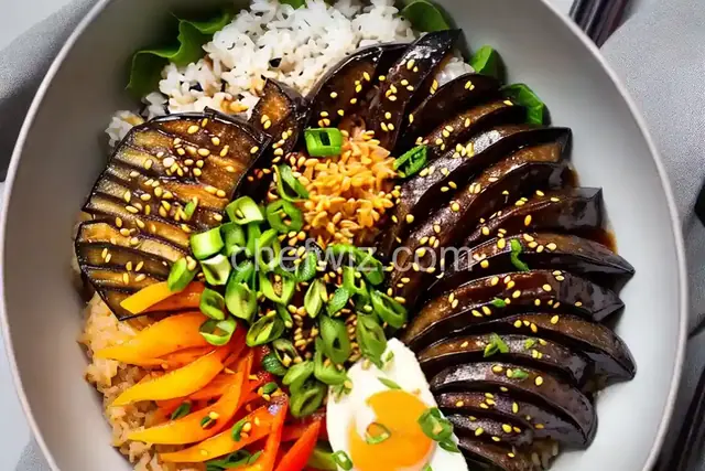 Eggplant Rice Bowl (Donburi) Recipe