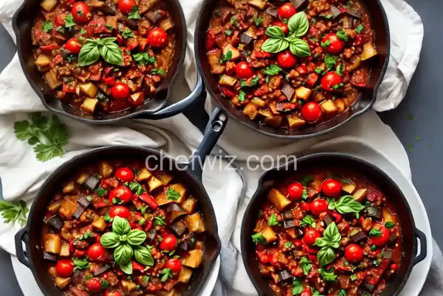 Eggplant and Tomato Caponata