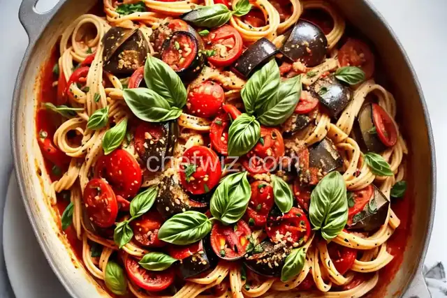 Eggplant and Tomato Pasta Recipe