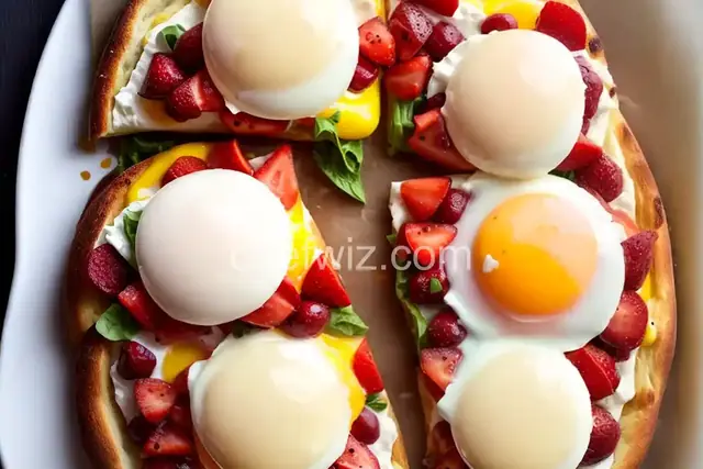 Eggs Benedict Breakfast Pizza