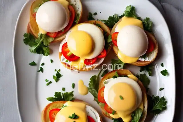 Eggs Benedict and Easy Hollandaise Sauce
