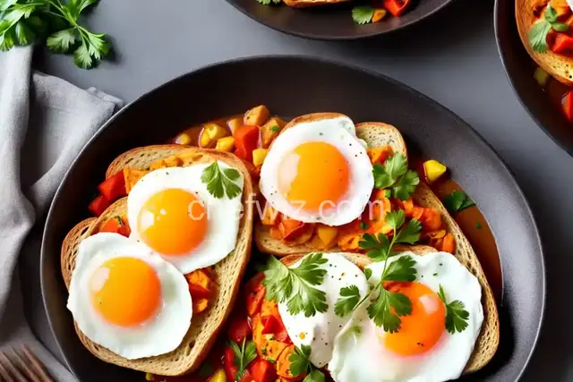 Eggs Creole Over Toast