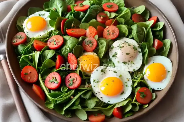Eggs and Greens Breakfast Dish