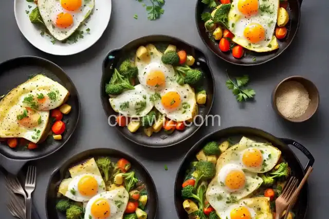 Eggs au Gratin with Vegetables