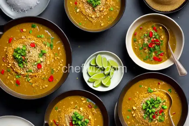 Egusi soup with yellow garri