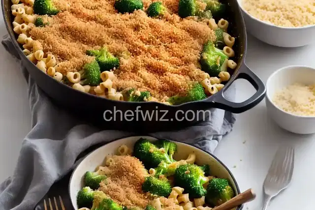 Elbow Macaroni with Crispy Breadcrumbs and Broccoli