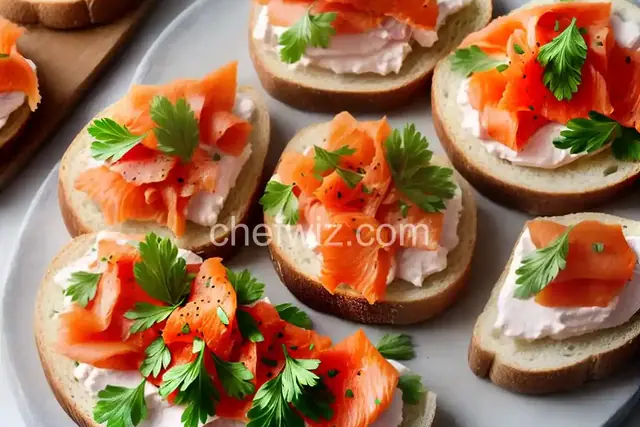 Elegant Open-Faced Smoked Salmon Sandwiches