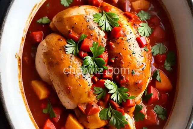 Elise's Slow Cooker Chicken Cacciatore