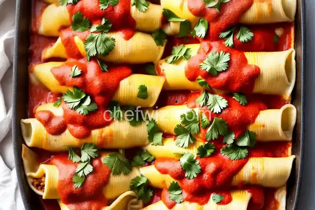 Enchilada Stuffed Shells