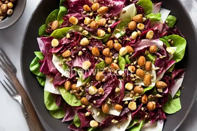 Endive and Radicchio Salad with Roasted Hazelnuts