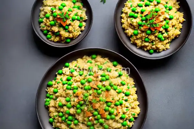 English Pea and Sweet Onion Risotto
