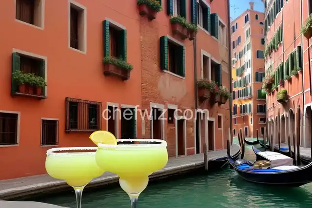 Enjoying a Margarita in Venezia