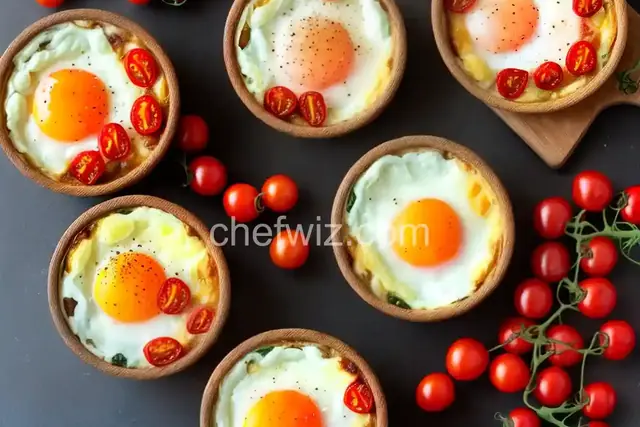 Erin’s Baked Eggs on a Bed of Roasted Cherry Tomatoes