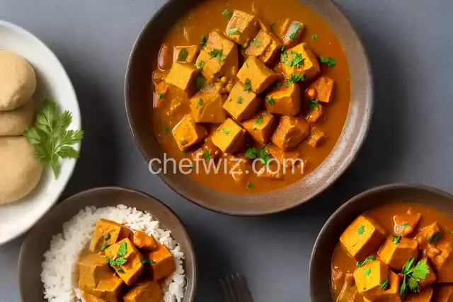 Ewedu and palmoil stew with amala