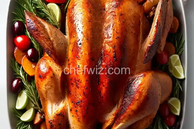 Expertly Spiced and Glazed Roast Turkey