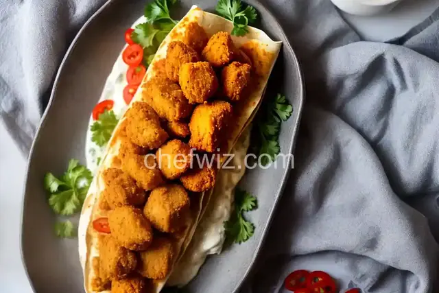Extra-Crispy Buffalo Chicken Nugget Burrito