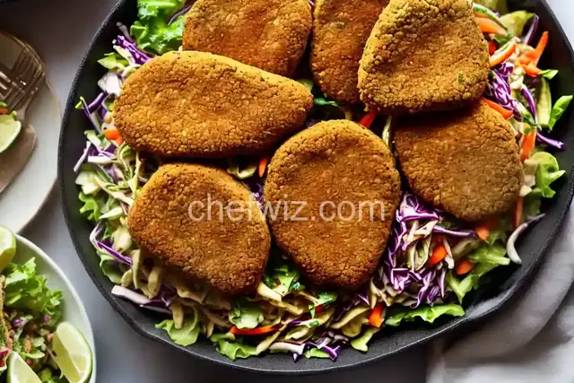 Falafel-Crusted Chicken With Hummus Slaw